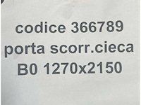 Stainless steel electric blind sliding door 24v h2150 x w1270 mm - afbeelding 3 van  10