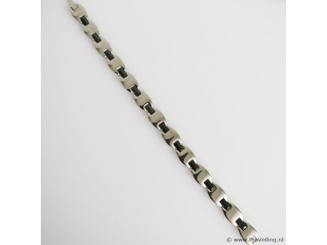 Stainless steel men's bracelet - afbeelding 1 van  6