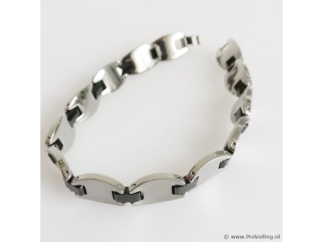 Stainless steel men's bracelet - afbeelding 5 van  6