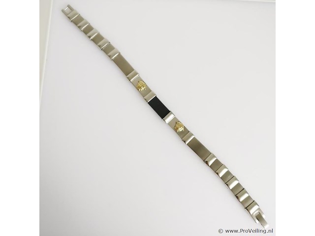 Stainless steel men's bracelet - afbeelding 1 van  6