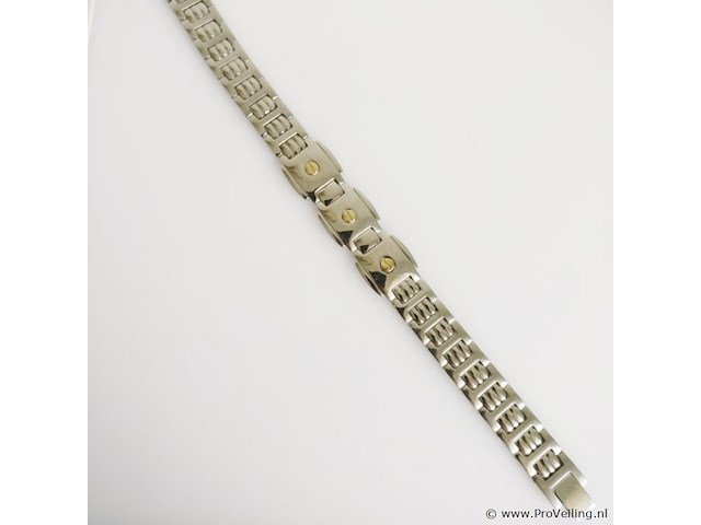 Stainless steel men's bracelet - afbeelding 1 van  6