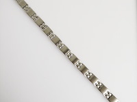 Stainless steel men's bracelet - afbeelding 1 van  6