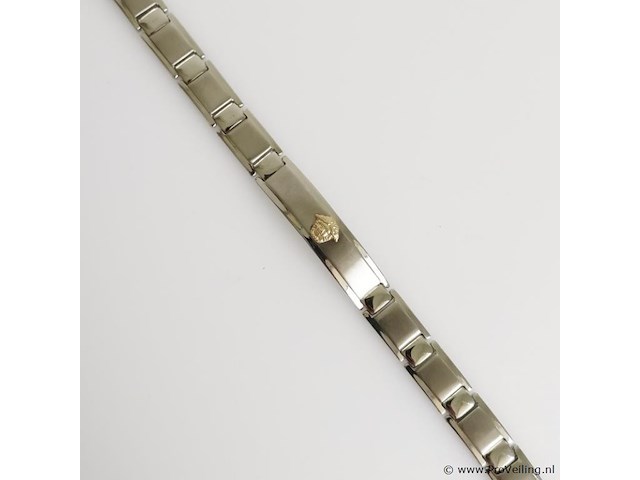 Stainless steel men's bracelet - afbeelding 1 van  6