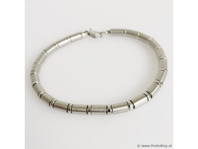 Stainless steel men's bracelet - afbeelding 1 van  6
