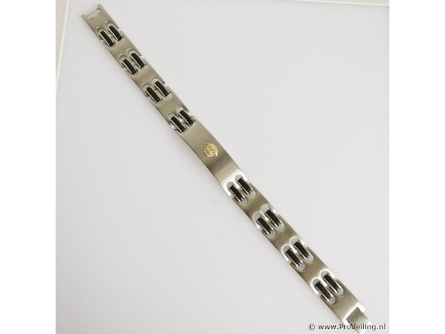 Stainless steel men's bracelet - afbeelding 1 van  6