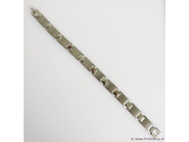 Stainless steel men's bracelet - afbeelding 1 van  6