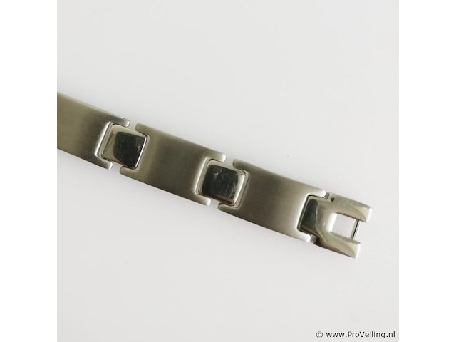 Stainless steel men's bracelet - afbeelding 3 van  6