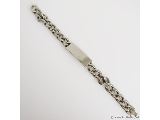 Stainless steel men's bracelet - afbeelding 1 van  6