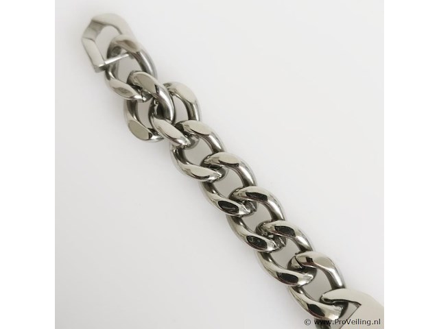 Stainless steel men's bracelet - afbeelding 3 van  6