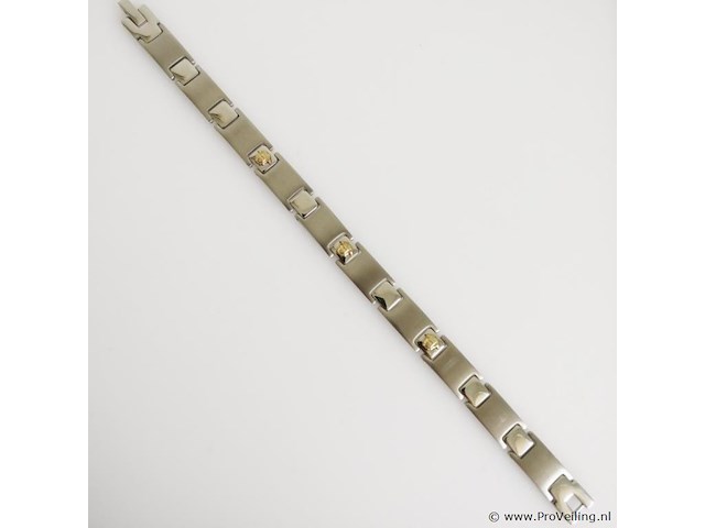 Stainless steel men's bracelet - afbeelding 1 van  6