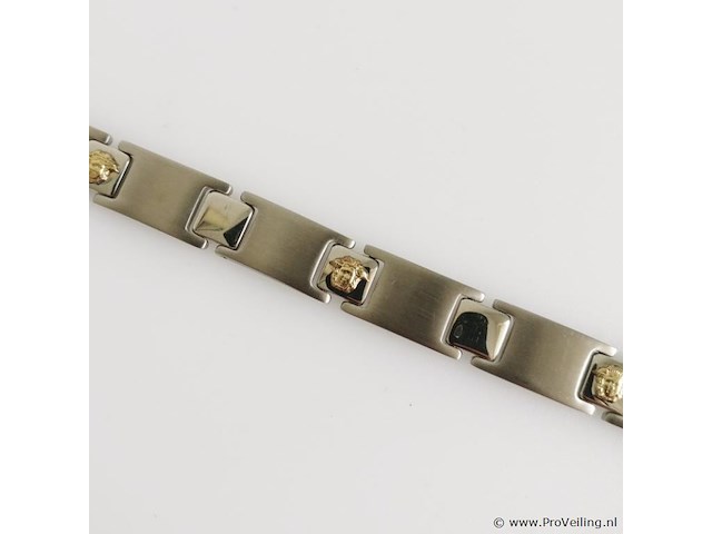 Stainless steel men's bracelet - afbeelding 2 van  6