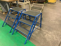 Stalen 3-treeds opstap (3x) - afbeelding 1 van  5