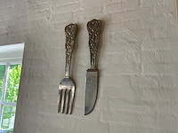 Stalen bestek wanddecoratie - afbeelding 2 van  5