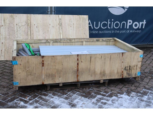 Stalen carport dp17/30f in de kist nieuw - afbeelding 1 van  1