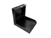 Stalen commode opklapbaar voor wandmontage zwart metaal - afbeelding 2 van  5