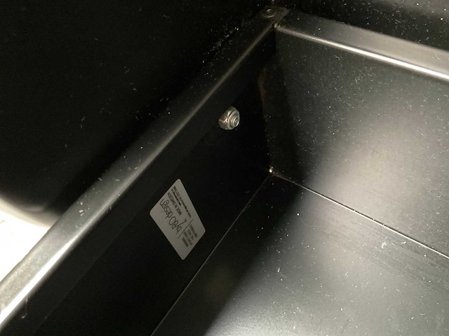 Stalen commode opklapbaar voor wandmontage zwart metaal - afbeelding 5 van  5