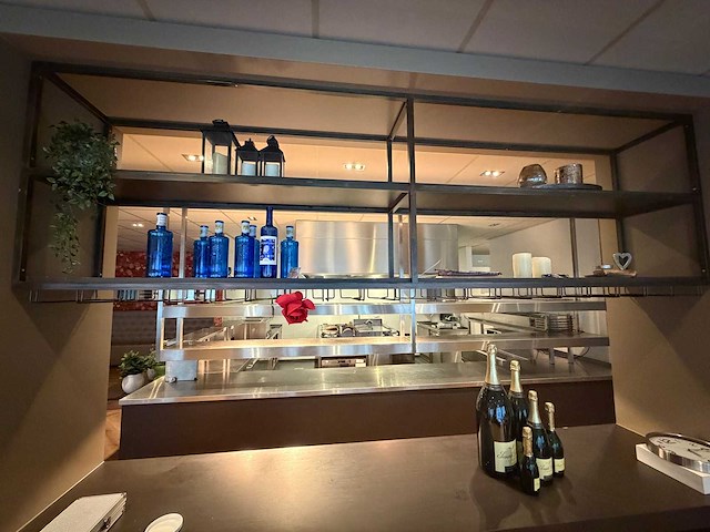 Stalen design glazenhouder frame - afbeelding 1 van  6