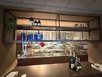 Stalen design glazenhouder frame - afbeelding 1 van  6