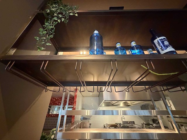 Stalen design glazenhouder frame - afbeelding 5 van  6