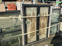 Stalen deuren+kozijnen zwart een complete pui - afbeelding 6 van  14