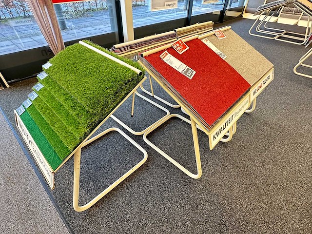 Stalen display met samples vloerbedekking (19x) - afbeelding 3 van  3
