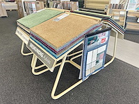 Stalen display met samples vloerbedekking (20x)