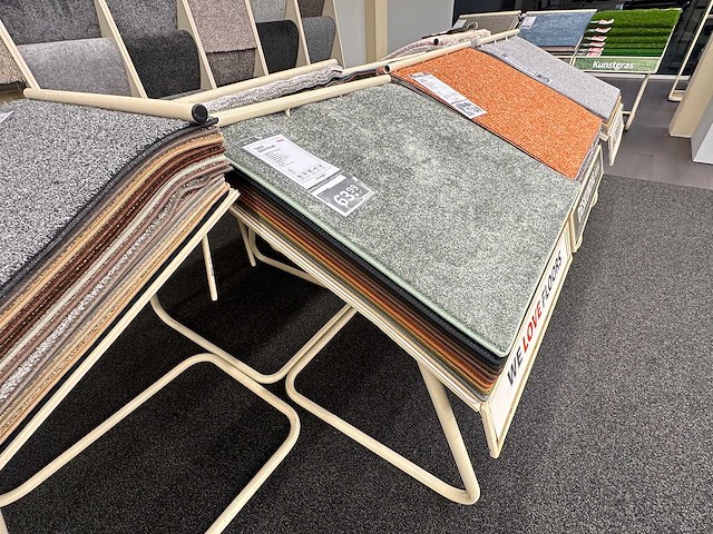 Stalen display met samples vloerbedekking (26x) - afbeelding 2 van  4