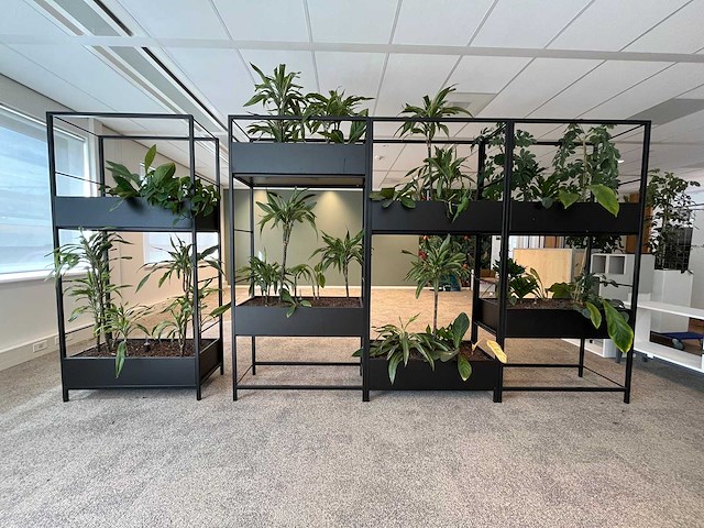 Stalen divider met planten 400cm - afbeelding 2 van  14