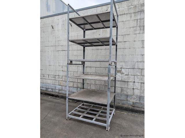 Stalen etage racks - aantal 2 stuks - afbeelding 2 van  3