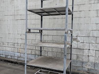 Stalen etage racks - aantal 2 stuks - afbeelding 2 van  3