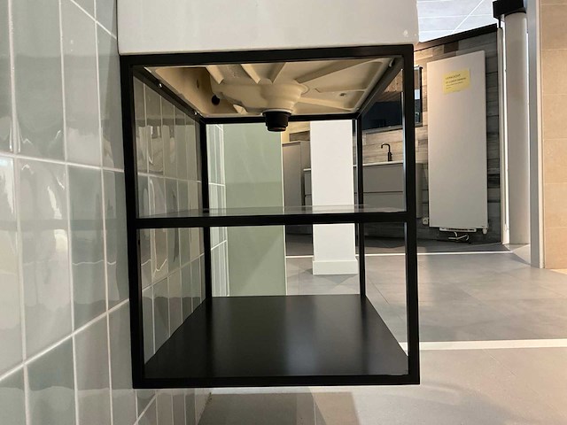 Stalen frame mat zwart - badmeubelset 60 cm - afbeelding 7 van  7