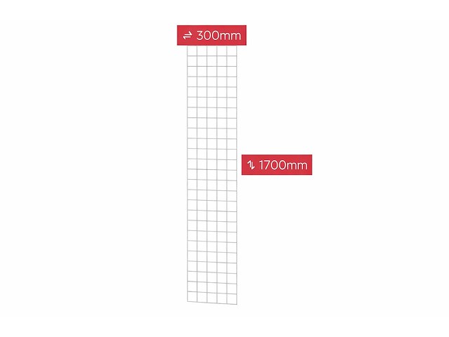 Stalen gaaspaneel verzinkt - 170x30 cm (10x) - afbeelding 1 van  1