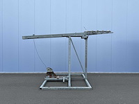 Stalen gegalvaniseerde bouwlamp telescoopmast (2x) - afbeelding 3 van  7