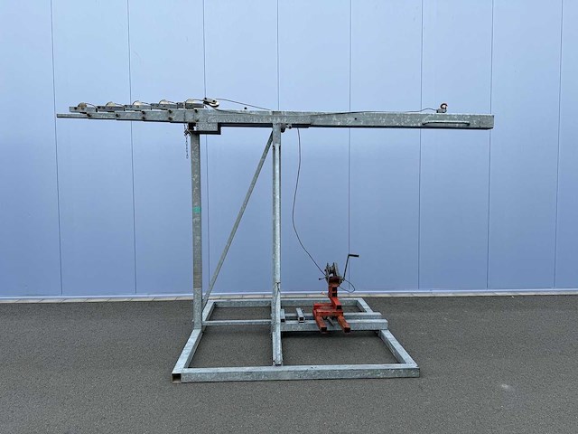 Stalen gegalvaniseerde bouwlamp telescoopmast (2x) - afbeelding 4 van  7