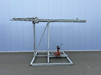Stalen gegalvaniseerde bouwlamp telescoopmast (2x) - afbeelding 4 van  7