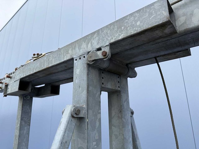 Stalen gegalvaniseerde bouwlamp telescoopmast (2x) - afbeelding 6 van  7