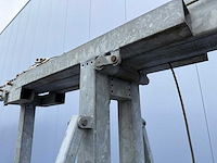 Stalen gegalvaniseerde bouwlamp telescoopmast (2x) - afbeelding 6 van  7