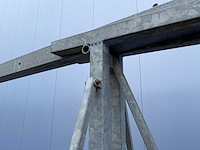 Stalen gegalvaniseerde bouwlamp telescoopmast (2x) - afbeelding 7 van  7