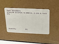 Stalen gespen 16mm (1000x) - afbeelding 3 van  4