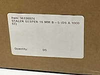 Stalen gespen 16mm (1000x) - afbeelding 3 van  4