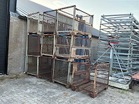 Stalen gitterbox met voorklep (10x)