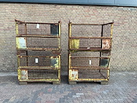 Stalen gitterbox met voorklep (4x) - afbeelding 1 van  5