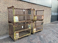 Stalen gitterbox met voorklep (4x) - afbeelding 2 van  5