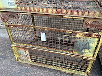 Stalen gitterbox met voorklep (4x) - afbeelding 4 van  5