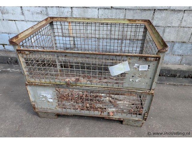 Stalen gitterbox - afbeelding 1 van  2