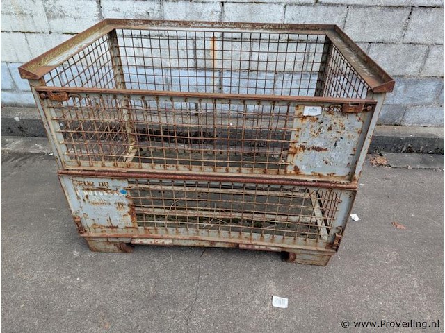 Stalen gitterbox - afbeelding 1 van  1