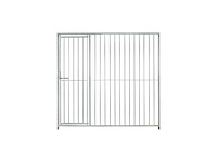 Stalen hondenkennel verzinkt - 200x200x184 cm - afbeelding 6 van  6