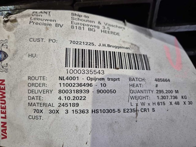 Stalen kokerprofielen (e235) - 3 bundel - afbeelding 5 van  5