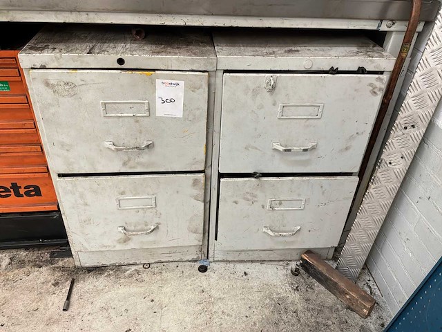 Stalen ladeblok met deurrubbers (2x) - afbeelding 2 van  4