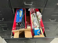 Stalen ladekast met inhoud (4x) - afbeelding 3 van  17